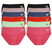 Cotton Hiphugger Panties - Assorted Colors, Small-XL