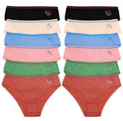 Cotton Bikini Panties - Size Small-XL, Assorted Colors