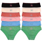 Cotton Bikini Panties - Size Small-XL, Assorted Colors