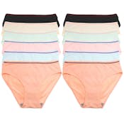 Cotton Bikini Panties - Size Small-XL, Assorted Colors