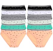 Cotton Bikini Panties - Size Small-XL, Assorted Colors