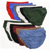 Men's Cotton Low Rise Underwear - S-XL, Assorted Colors