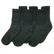 Cotton Crew Socks - Black