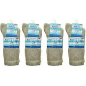 Cotton Diabetic Crew Socks - Gray