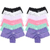 Lace Boxer Panties - Assorted