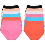 Women's Cotton High-Waist Panties - Assorted
