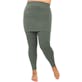 High Waisted Skirt Leggings - Gray