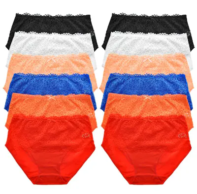 Cotton Mid-Rise Briefs - Assorted Colors, Small-XL