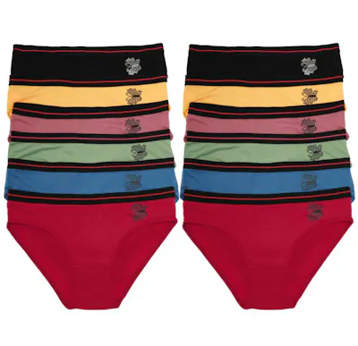 Cotton Bikini Panties - Assorted Colors, Small-XL