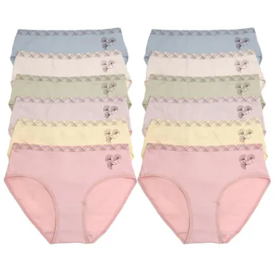 Cotton Hiphugger Panties - Assorted Colors, Small-XL