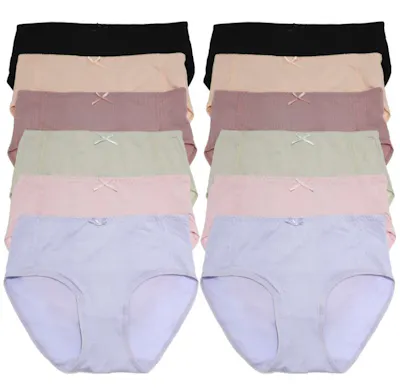 Cotton Hiphugger Panties - Assorted Colors, Small-XL