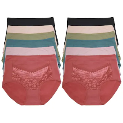 High Rise Brief Panties - Assorted Colors, S-XL