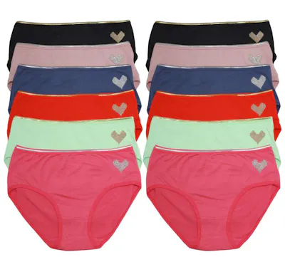 Cotton Hiphugger Panties - Assorted Colors, Small-XL