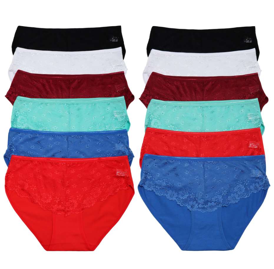 Cotton Hipster Panties - Assorted Colors