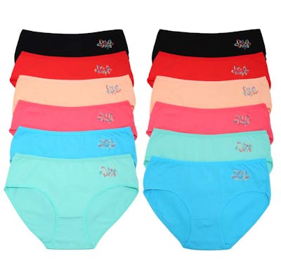 Hipster Panties - Size Small-XL, Assorted Colors