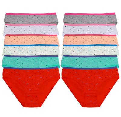 Cotton High Cut Bikini Panties - Size Small-XL, Assorted Colors