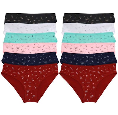 Cotton Bikini Panties - Size Small-XL, Assorted Colors