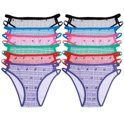 Classic Cotton High-Cut Panties, Assorted Colors