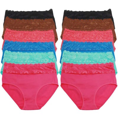 Cotton Mid-Rise Briefs - Size Small-XL, Assorted Colors