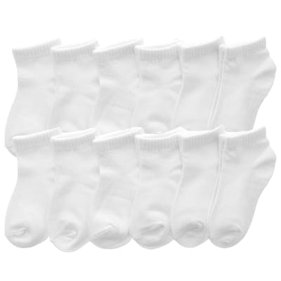 Children's White Low Cut Trainer Socks Size 4-6 yrs