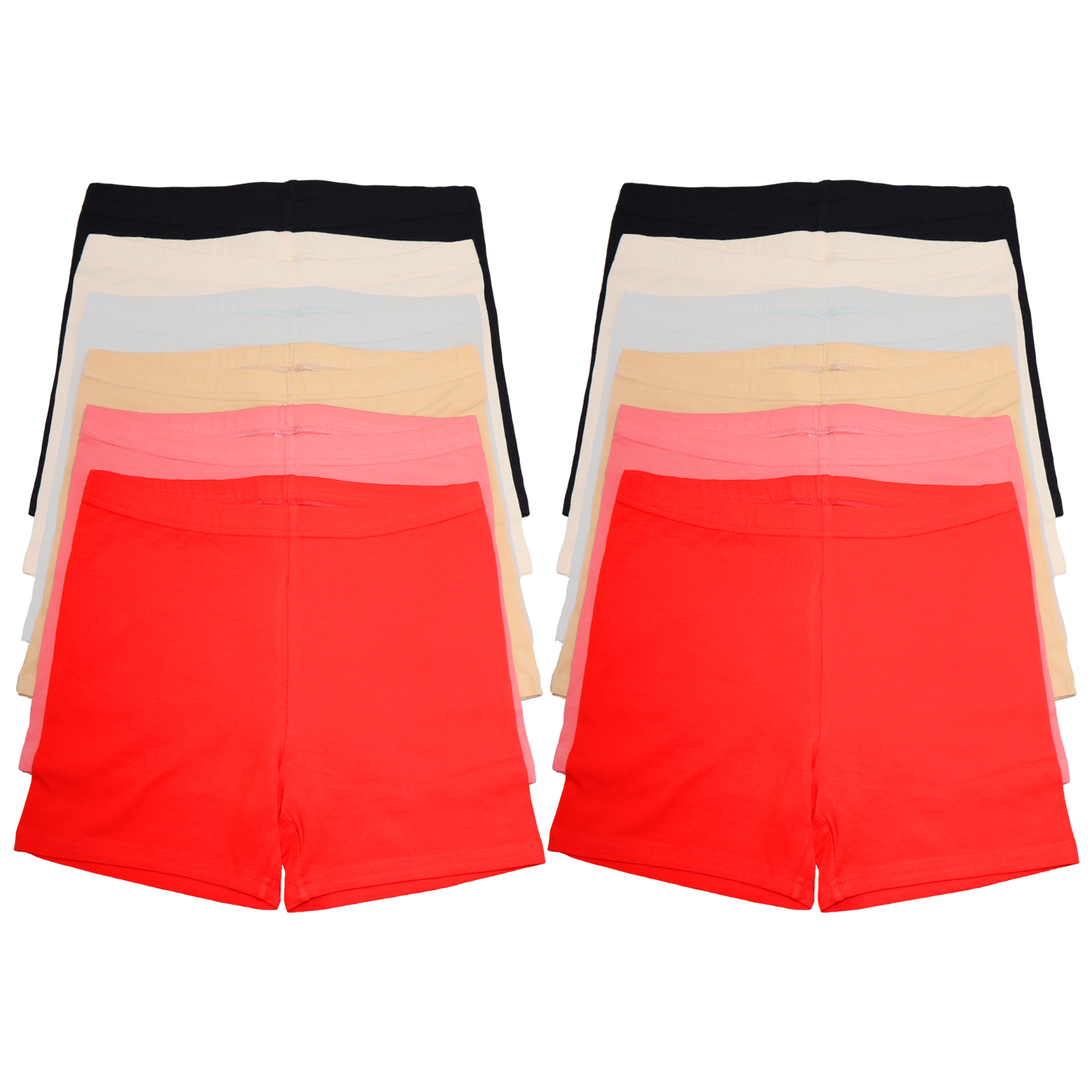 Bulk Women's Boy Shorts Bottoms in Assorted Colors