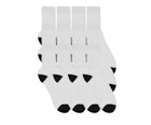 Adult Sport Crew Socks - White/Black image number null