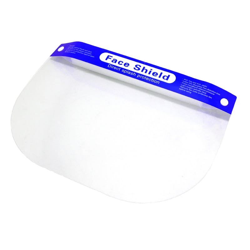 Face Shield with Foam Forehead Band and Elastic Strap