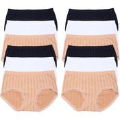 Microfiber Hip Hugger Panties - Assorted