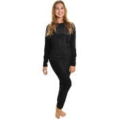 Wholesale Women's Fleece Pajama Pants, S-2X, Black/Floral