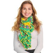 Ruffle Rainbow Stripe Scarves - Assorted