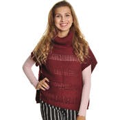 Angelina Cowl Neck Poncho Sweaters