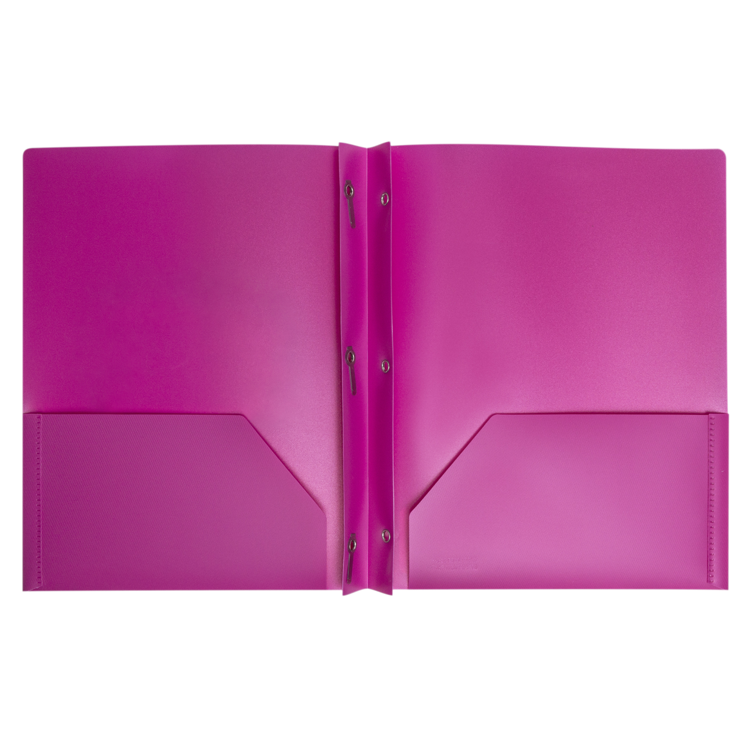 Wholesale 3 Prong Poly Folder - Pink | DollarDays