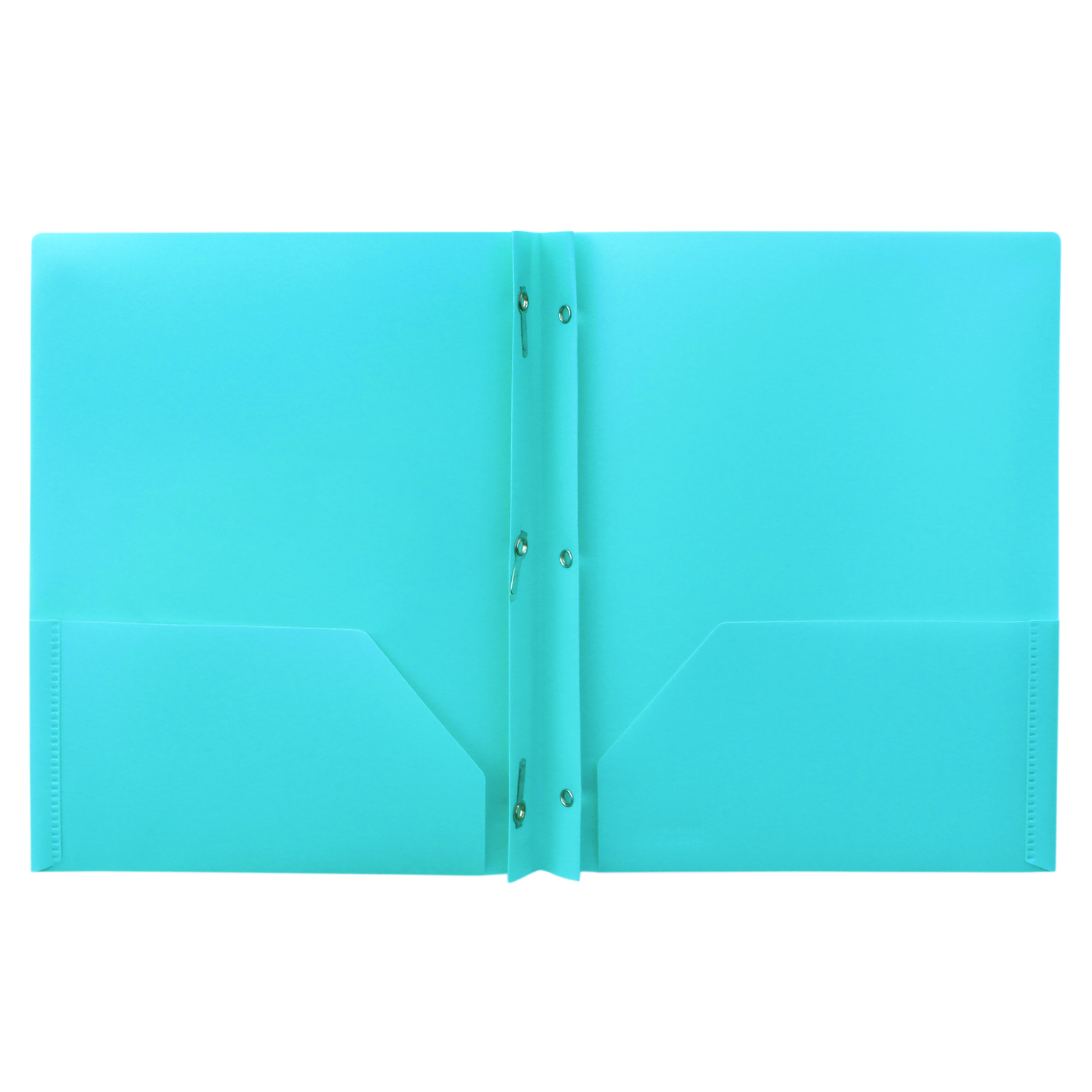 Wholesale Yoobi 3 Prong Poly Folder - Aqua (SKU 2357006) DollarDays