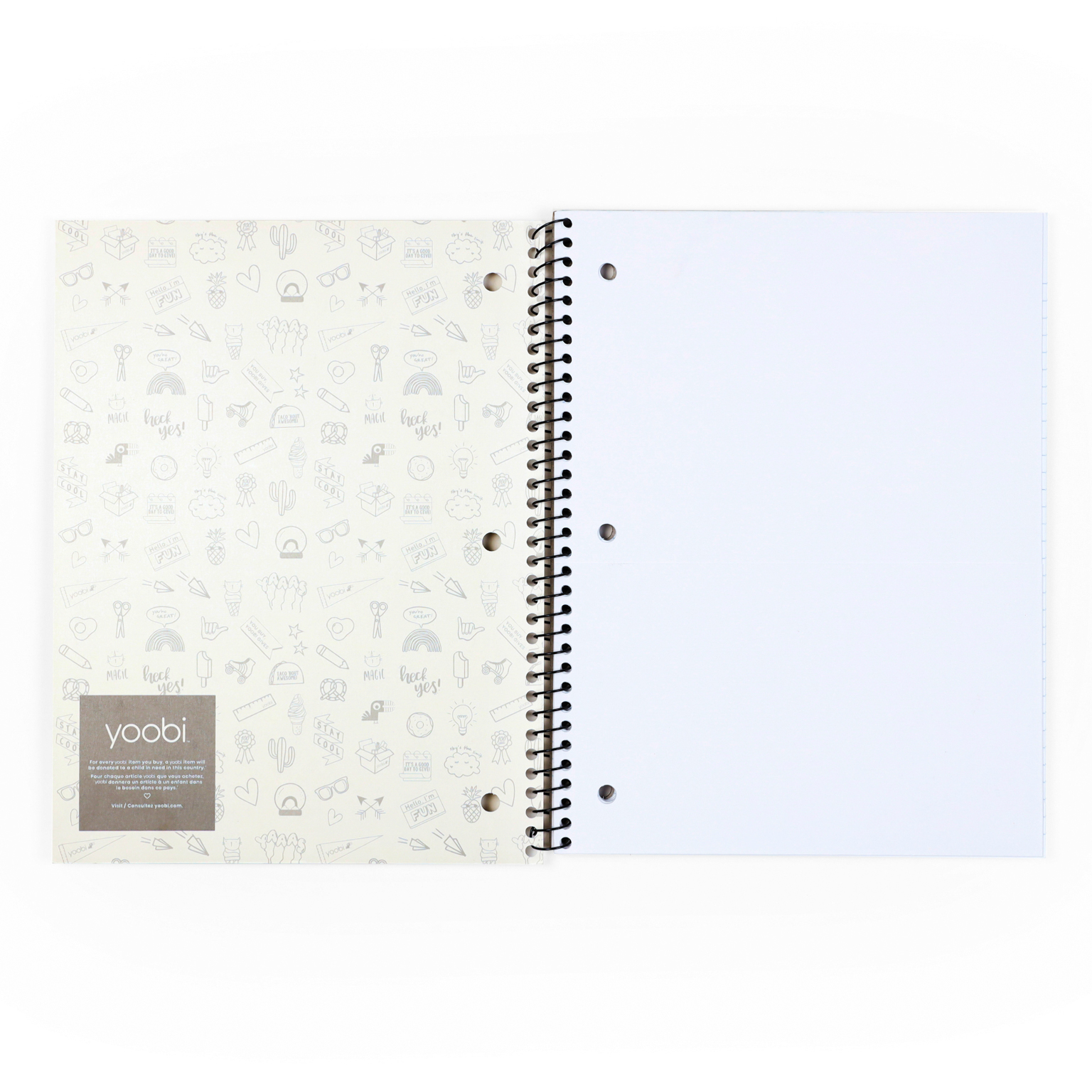 1 Subject Wide Ruled Spiral Notebook 100 Sheets, Holographic Checker