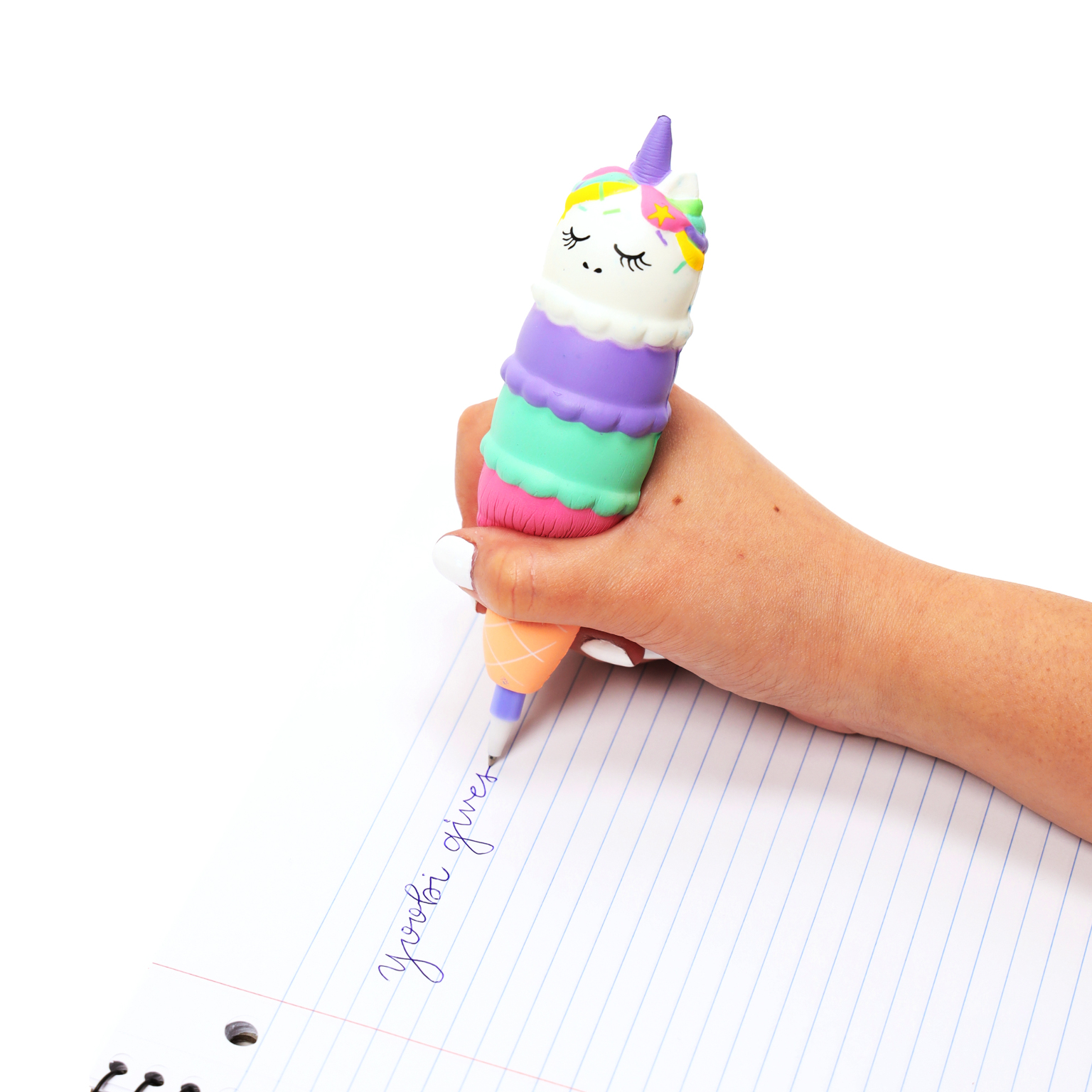 unicorn ice cream cone squishy