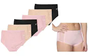Women's Full-Cut Briefs - 3 Colors, Size 8-10, Ribbed Cotton