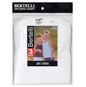 Bertelli Boys' Undershirts - White, Size S-XL