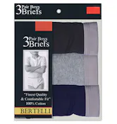 Boys' Cotton Briefs - Assorted Colors, Size Medium