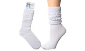 Women's Tipi Toe Slouch Crew Boot Socks, White, 9-11, 1 Pack