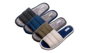 Unisex Plush Open Toe House Slippers, Assorted, S-2XL