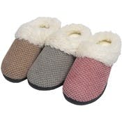 Women's Sweater Clogs - 3 Colors, Fur, M-2X