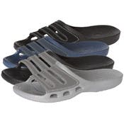 Men's Slide Sandals - Suede Detail, Sizes 7-12