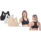 Women's Sports Bras - 3 Colors, Sizes M-XL, Removable Pads
