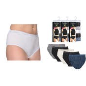 Women's Cotton Briefs - Classic Colors, 5 Pack, Sizes 5-7
