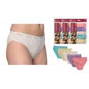 Women's Bikini Briefs - Pastel Tones, 5 Pack, Sizes 5-7