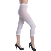 Women's Opaque Control Top Footless Tights - White, One Size Fits Most