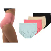 Women's High Waist Seamless Panties - M-XL, 4 Colors