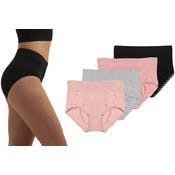 Women's Wide Waistband Seamless Panties - M-XL, 4 Colors