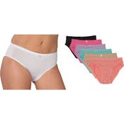 Women's Bikini Briefs - Assorted Colors, Sizes 5-7