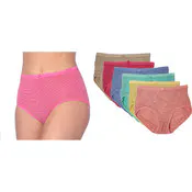 Women's Nylon/Spandex Briefs - Assorted Stripes, Sizes 5-7